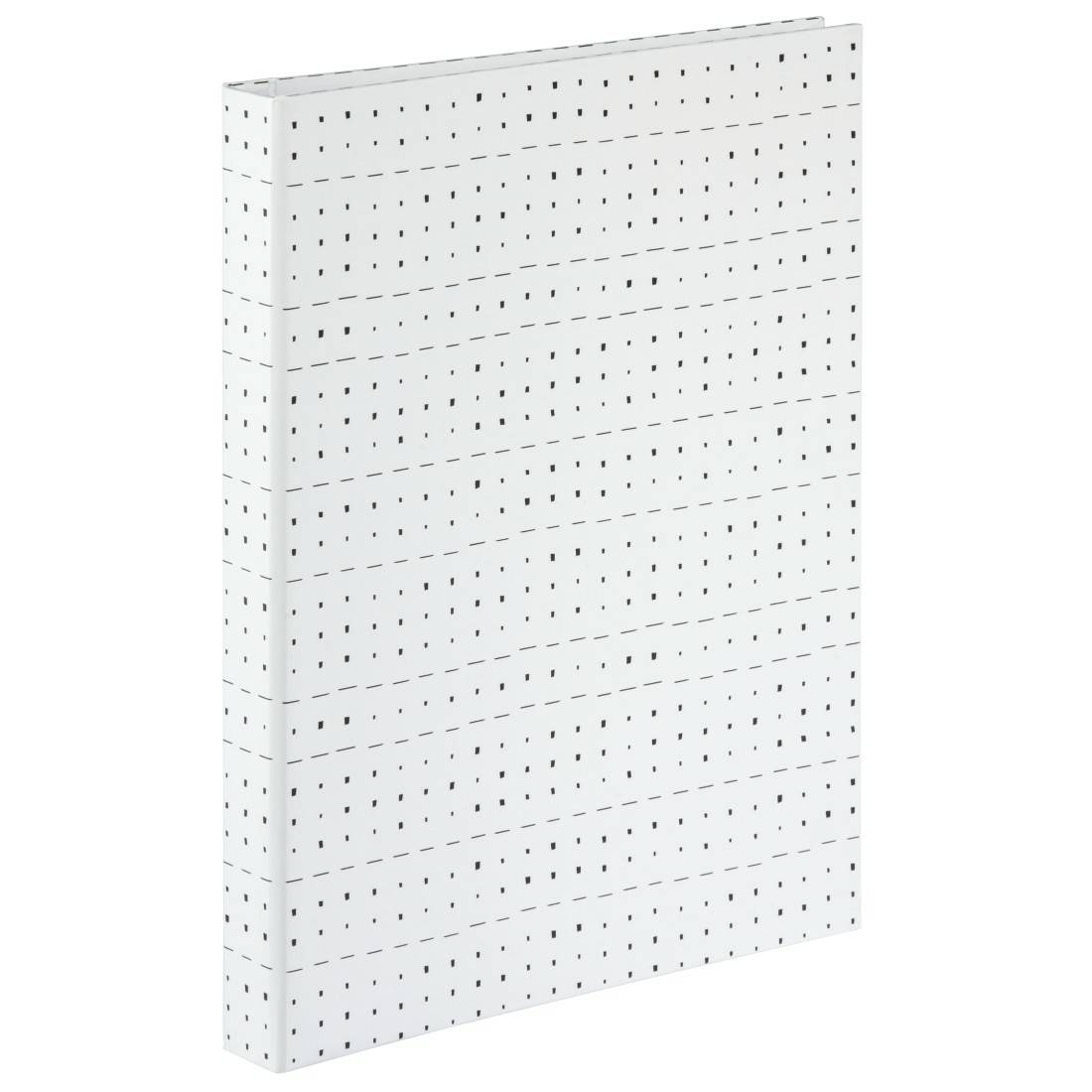 hama 00007236 Spiral-Album "Graphic", 19x24,5 cm, 40 weiße Seiten, Squares