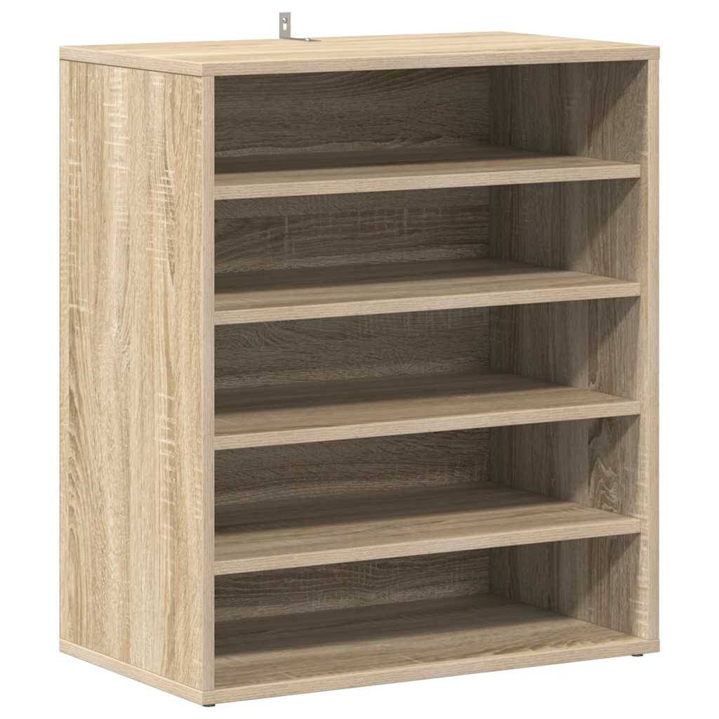vidaXL Schuhschrank Sonoma-Eiche 60x35x70 cm Holzwerkstoff