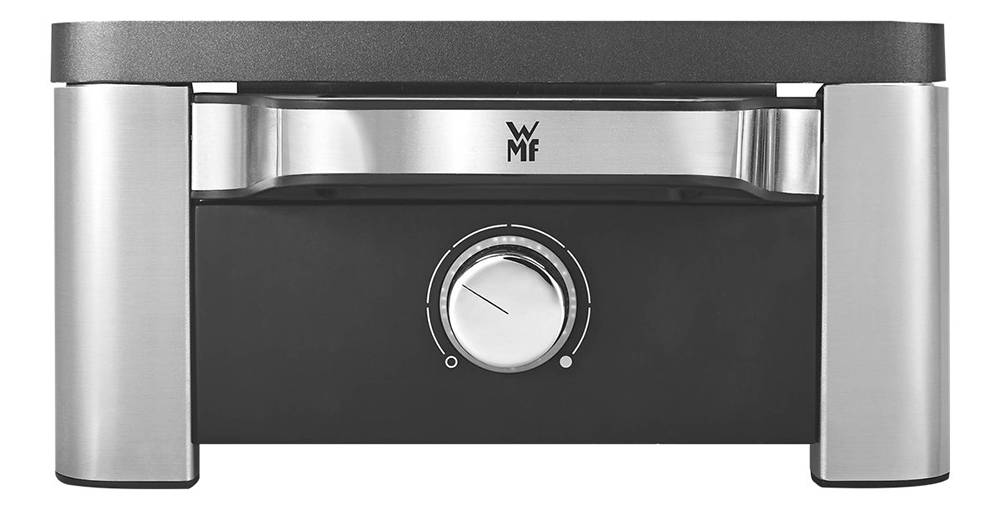 WMF LONO Raclette Raclette 8 Pfännchen, mit manueller Temperatureinstellung Edelstahl, Schwarz