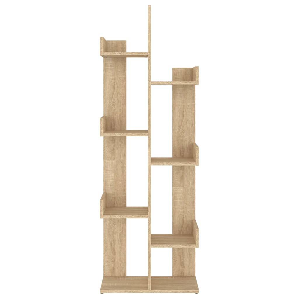vidaXL Bücherregal Sonoma-Eiche 48x25,5x140 cm Holzwerkstoff
