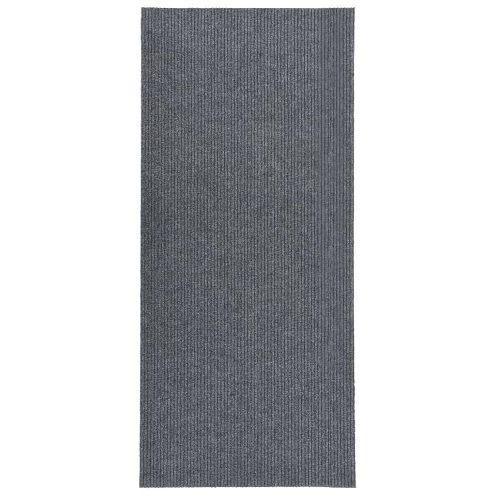 vidaXL Schmutzfangläufer Grau 100x250 cm