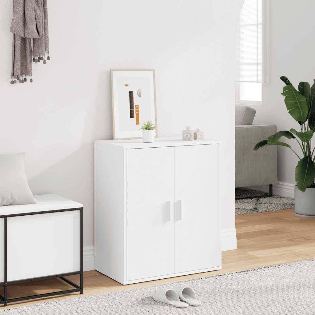vidaXL Schuhschrank Weiß 60x35x70 cm Holzwerkstoff