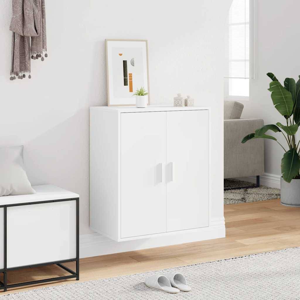 vidaXL Schuhschrank Weiß 60x35x70 cm Holzwerkstoff
