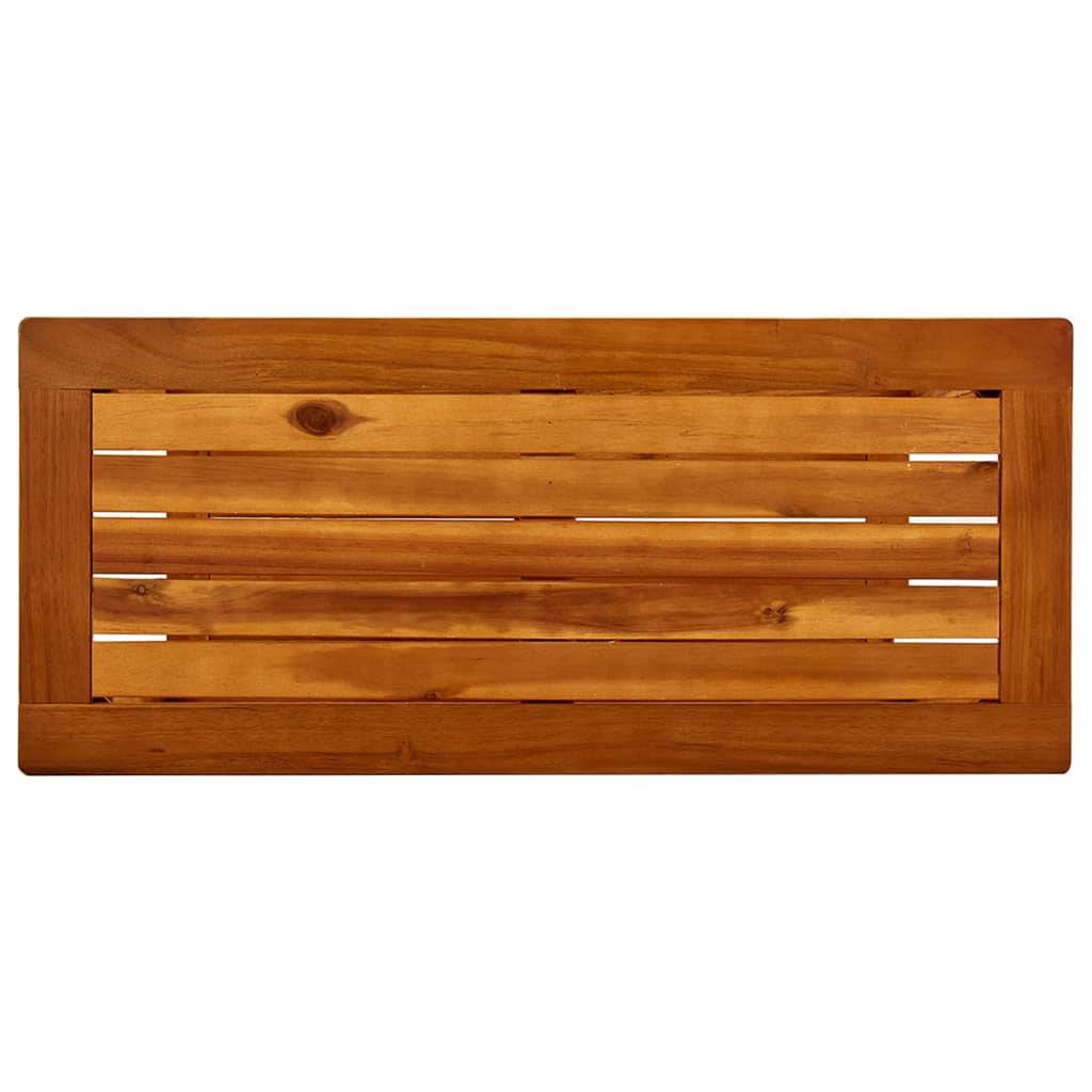 vidaXL Garten-Konsolentisch 80x35x75 cm Massivholz Akazie