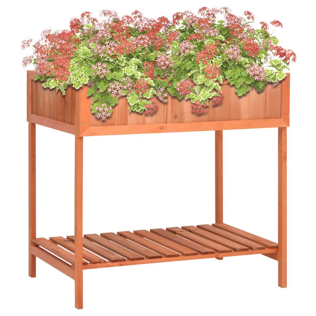 vidaXL Pflanzgefäß für Kräuter 80x60x80 cm Massivholz Tanne