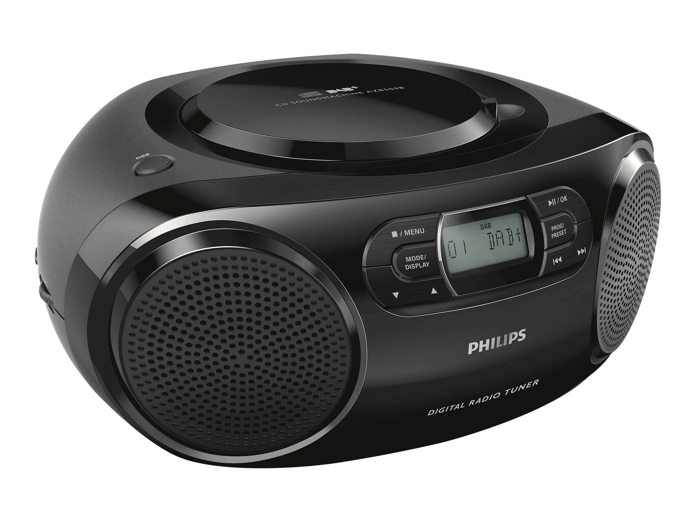 Philips AZB500 CD-Radio DAB+, UKW AUX, CD Schwarz