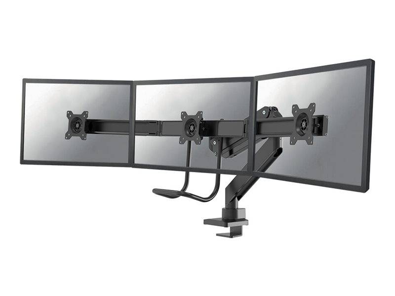 Neomounts NM-D775DX3BLACK Monitor-Tischhalterung 3 Display(s) 43,2 cm (17") - 61 cm (24") Schwarz Schwenkbar, Rotierbar, Neigbar, Höhenverstellbar