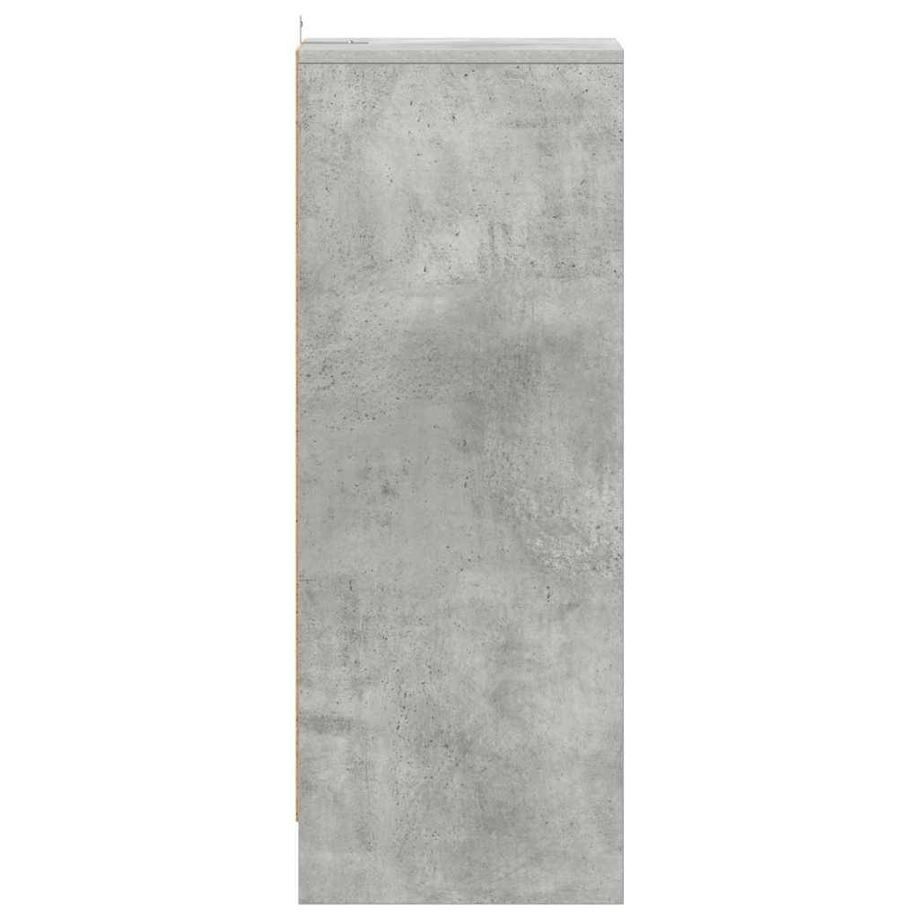 vidaXL Schuhschrank Betongrau 31,5x35x90 cm Holzwerkstoff