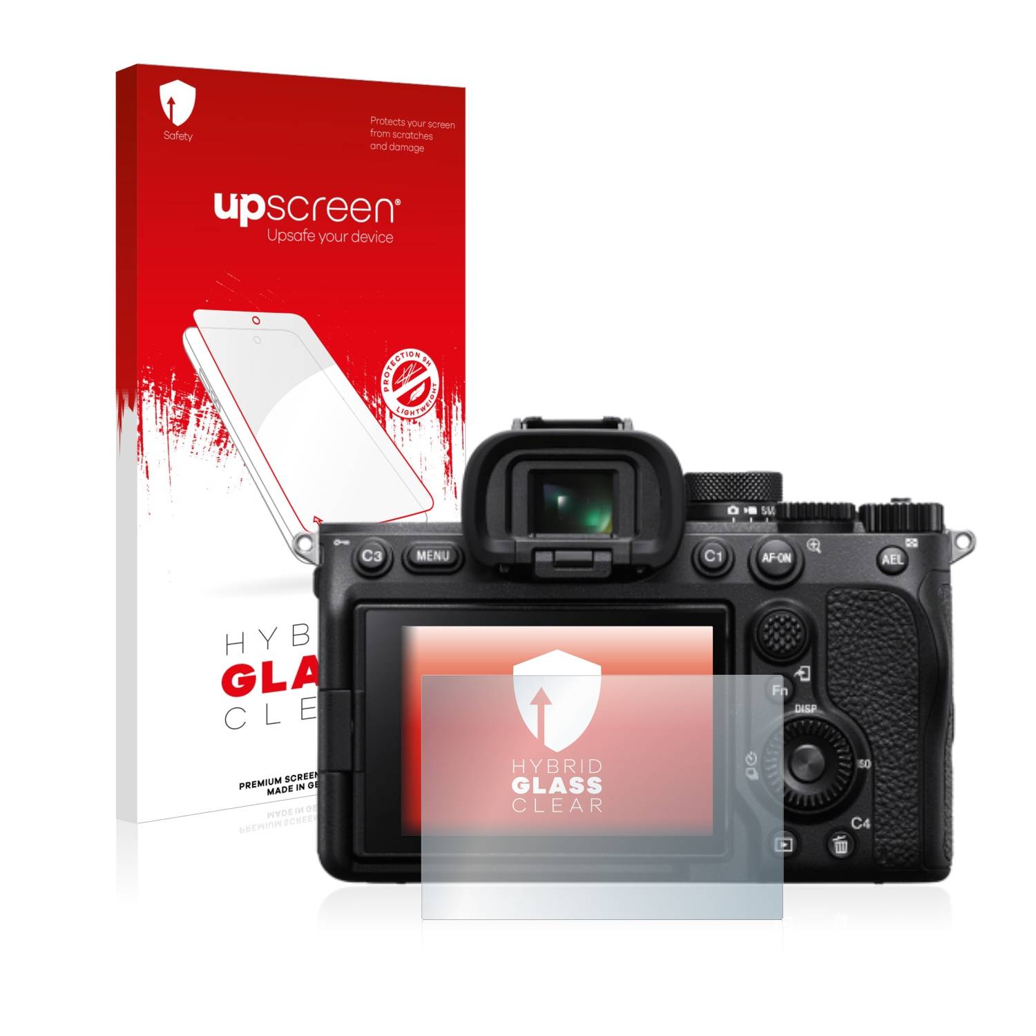 upscreen Flexible Schutz Glas Folie für Sony Alpha 7 IV Schutzglas 9H Hybridglas Klar