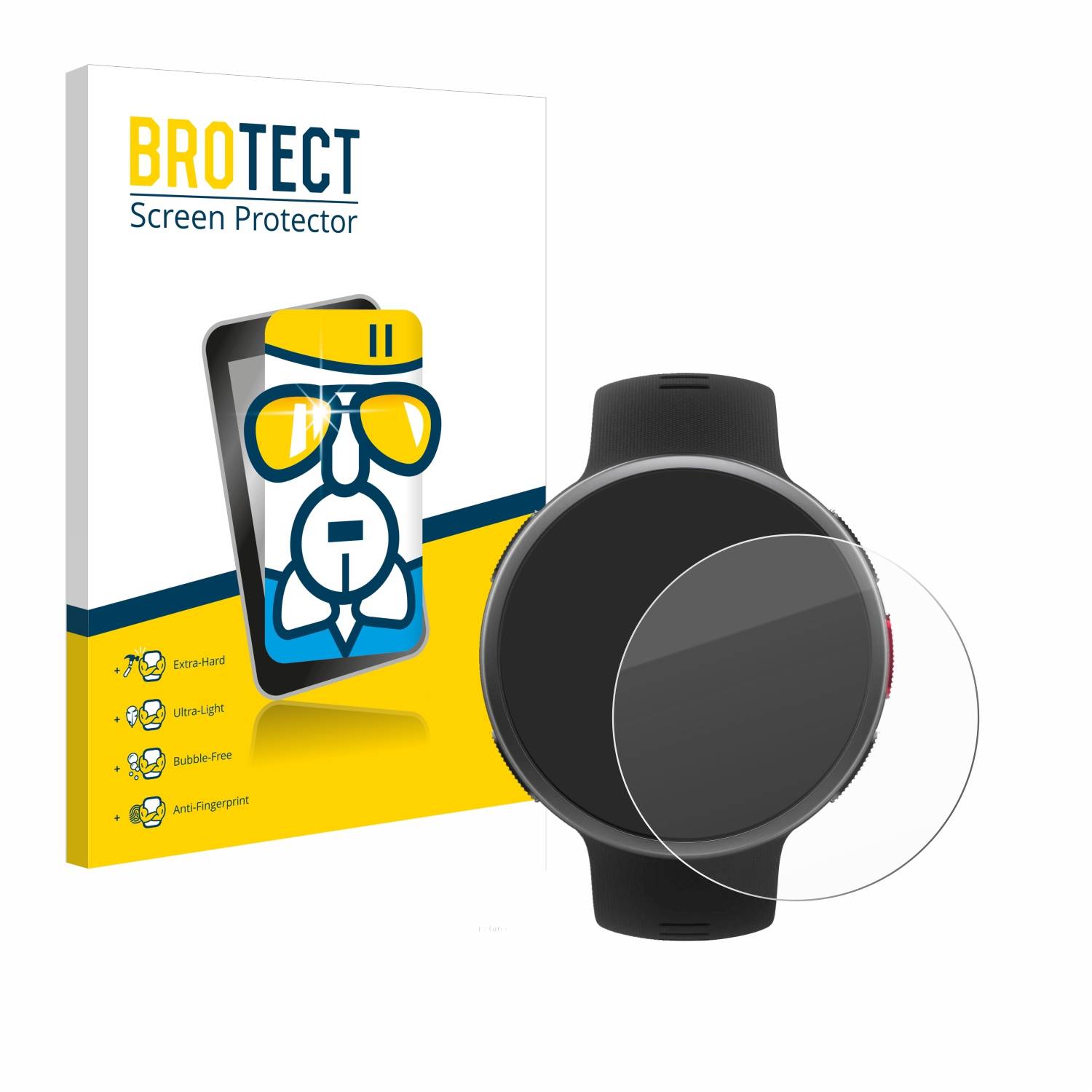 BROTECT AirGlass Flexible Schutz Glas Folie für Polar Vantage V2 Klar Transparent