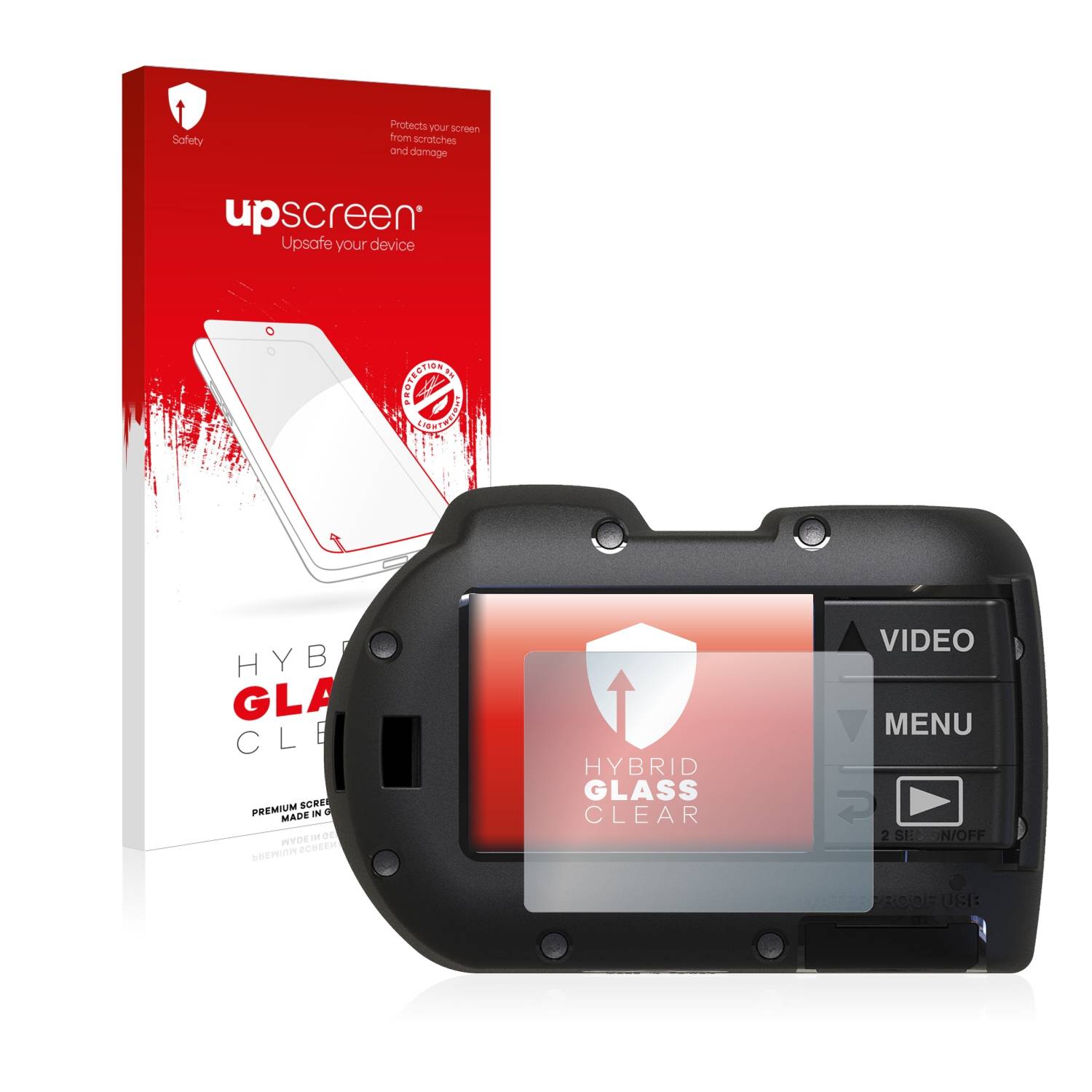 upscreen Hybrid Glas Schutz-Folie für SeaLife Micro 3.0