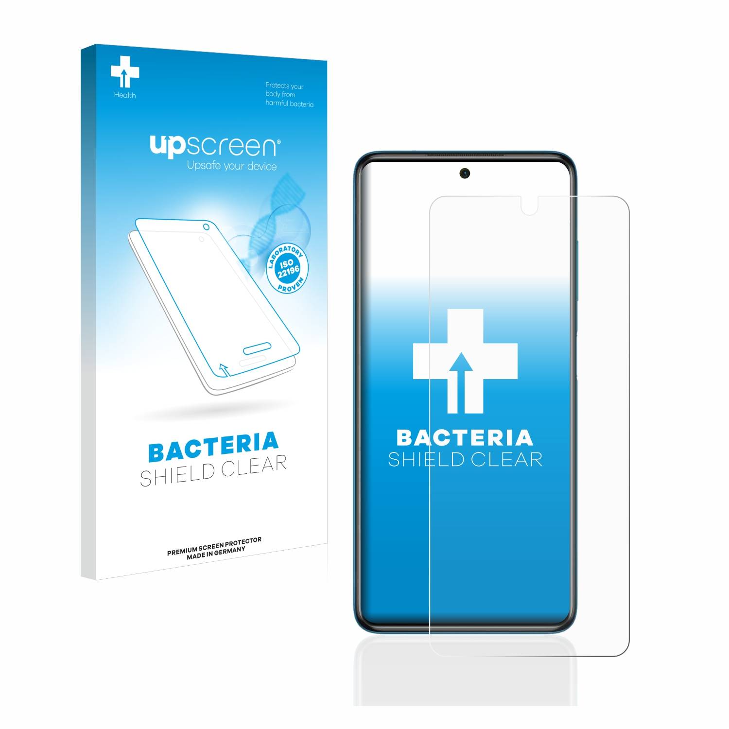 upscreen Bacteria Shield Schutzfolie für Xiaomi Poco X3 Pro - Antibakteriell