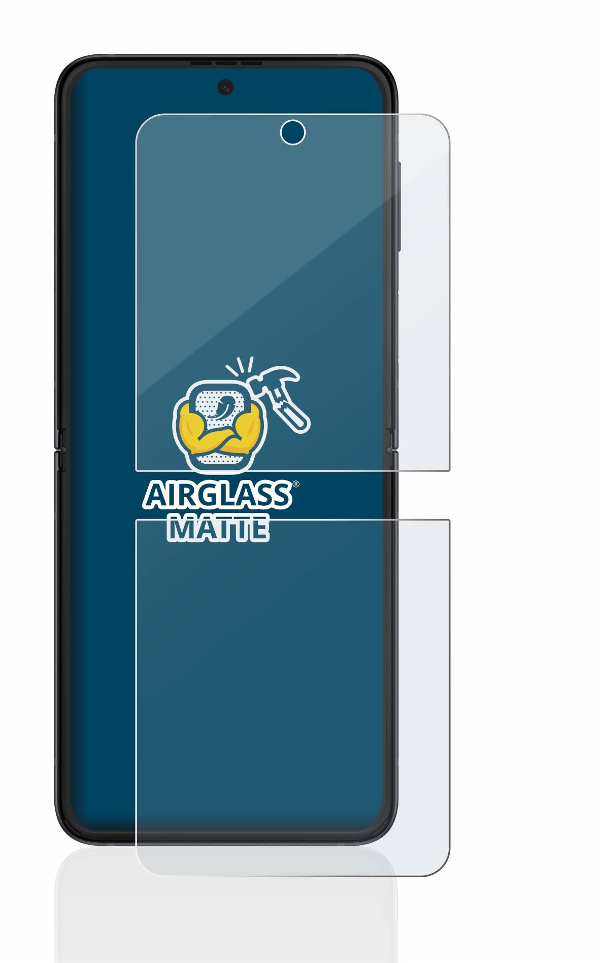 BROTECT AirGlass Matt Glas Panzer Folie für Samsung Galaxy Z Flip 3 5G