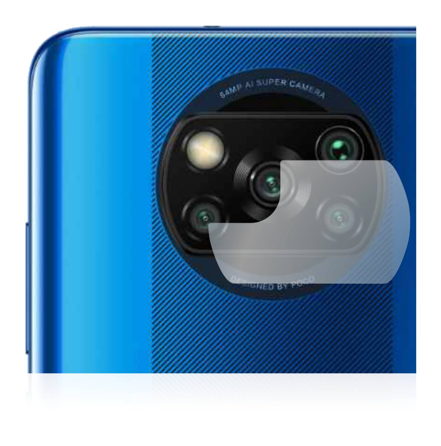 BROTECT AirGlass Glas Schutz-Folie für Xiaomi Poco X3 Pro (NUR Kameraschutz) - Schutzglas