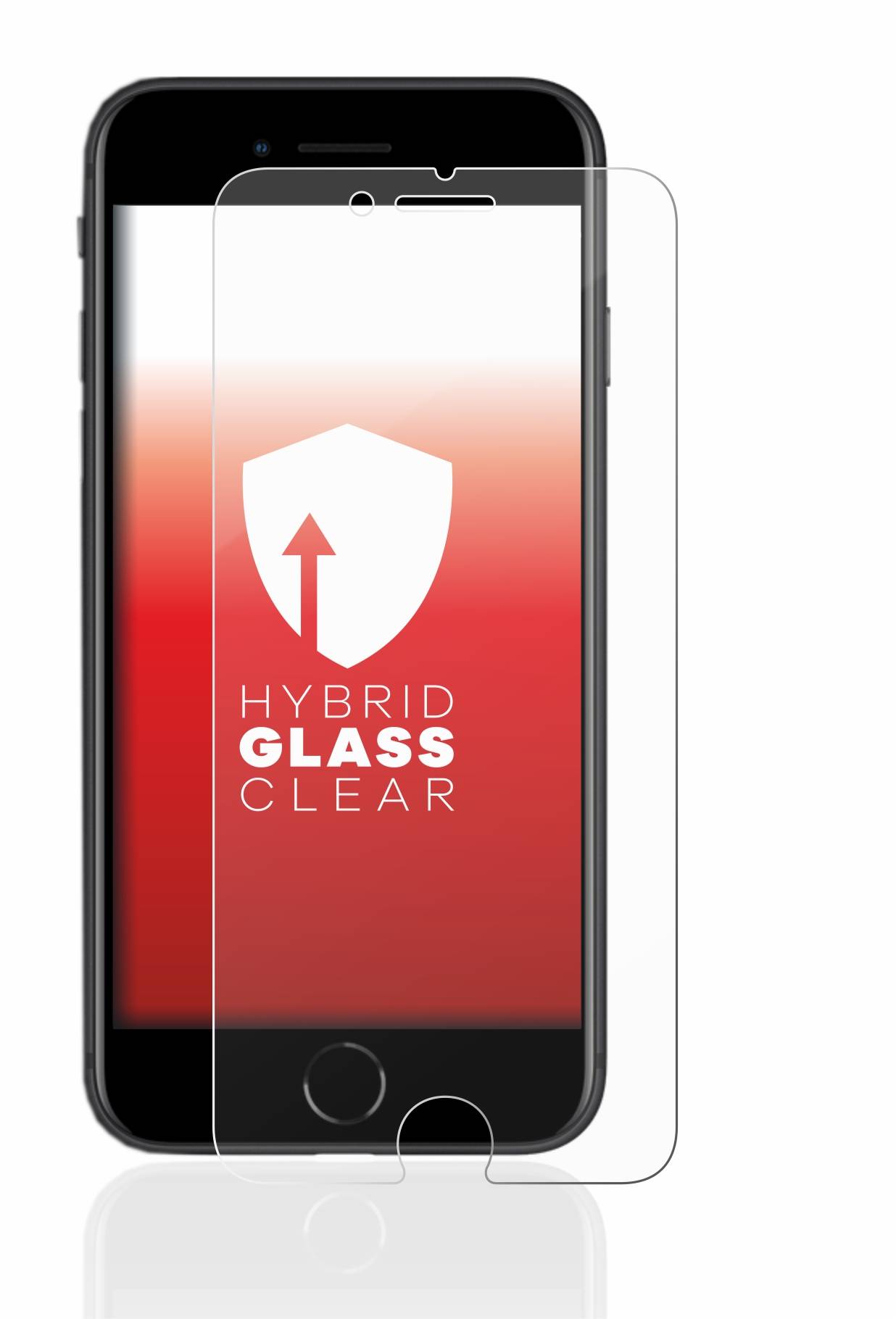 upscreen Hybrid Glas Panzer-Folie für Apple iPhone SE 2 2020