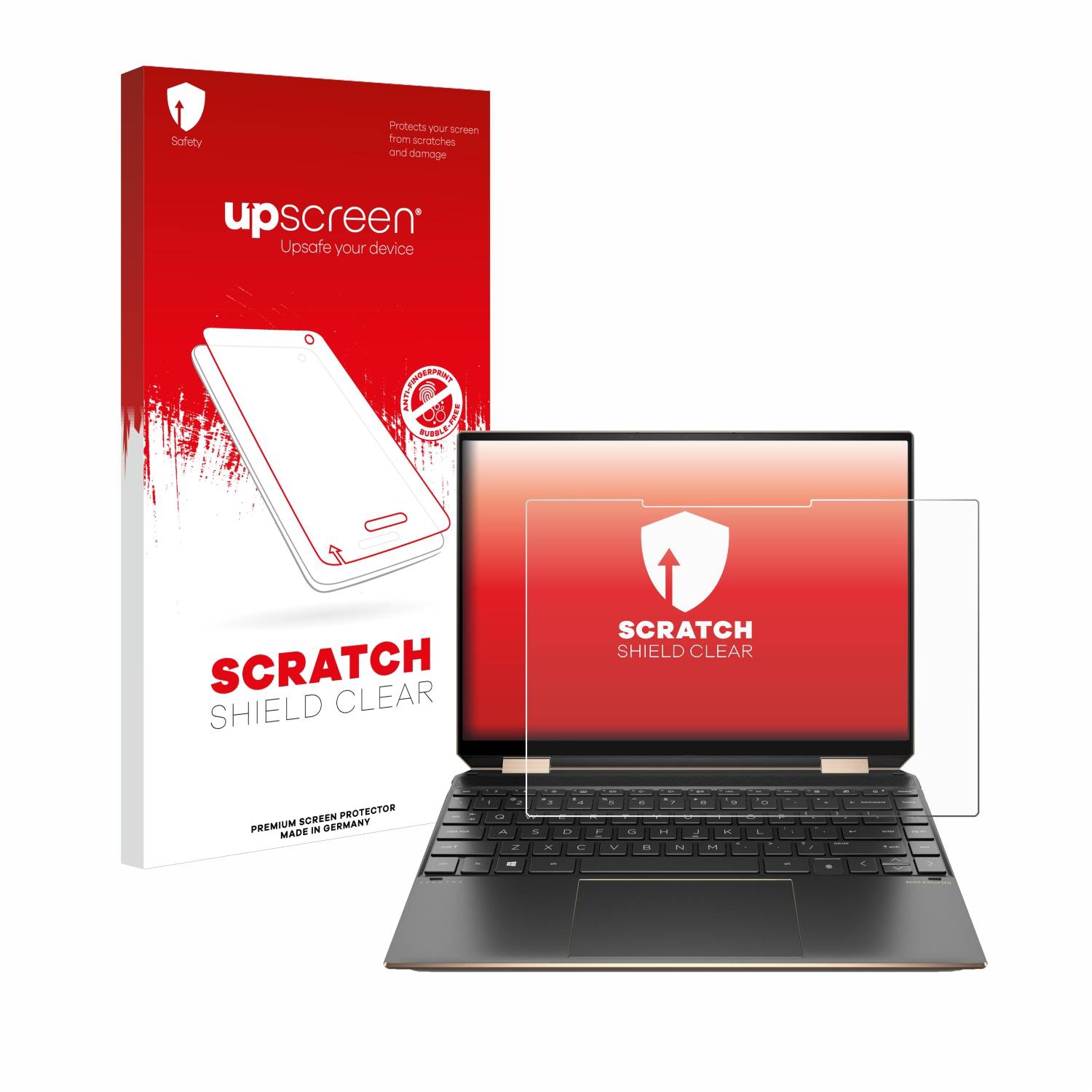 upscreen Schutzfolie für HP Spectre x360 (14-eX) 2021 Kratzschutz Anti-Fingerprint Klar