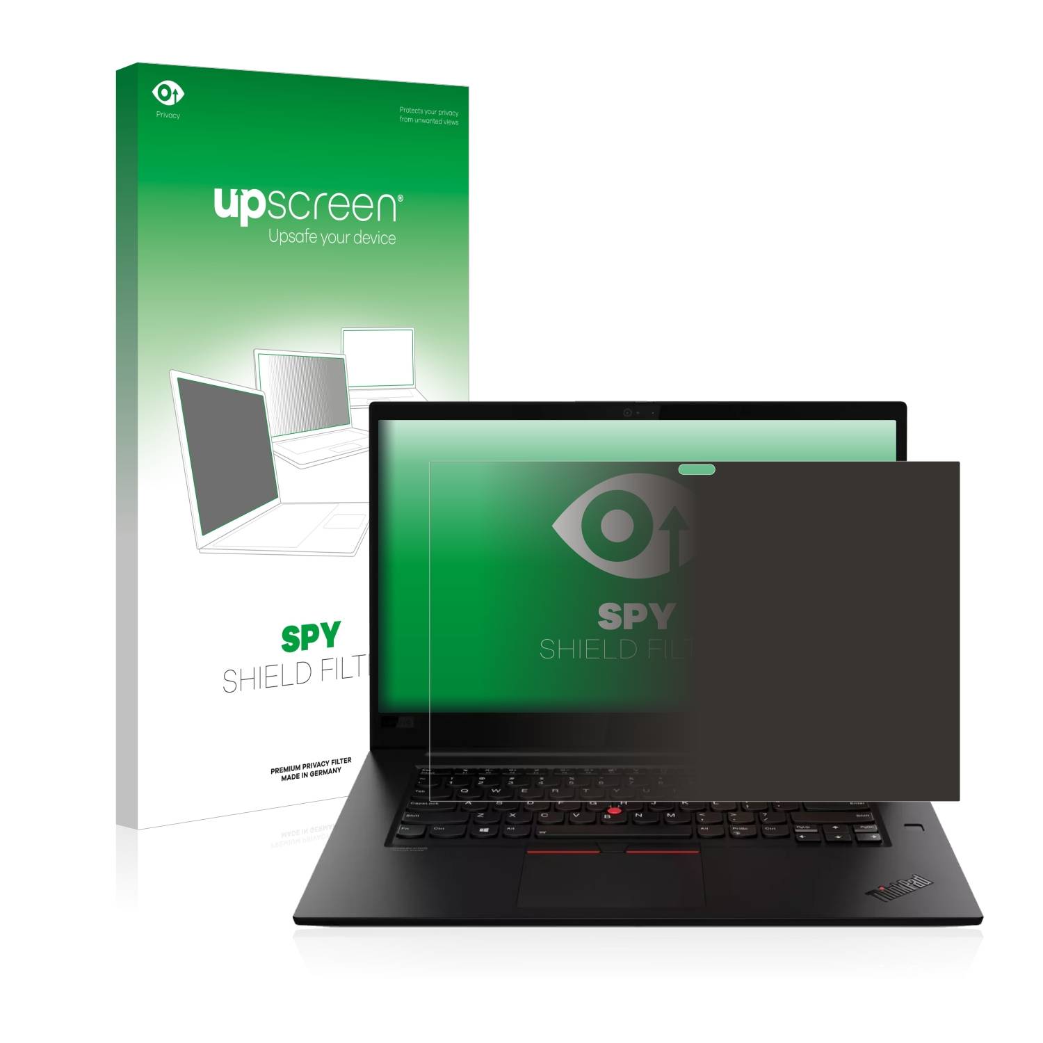upscreen Blickschutzfilter für Lenovo ThinkPad X1 Extreme 15" (3. Gen.) Blaulichtfilter Sichtschutz Privacy Anti Spy