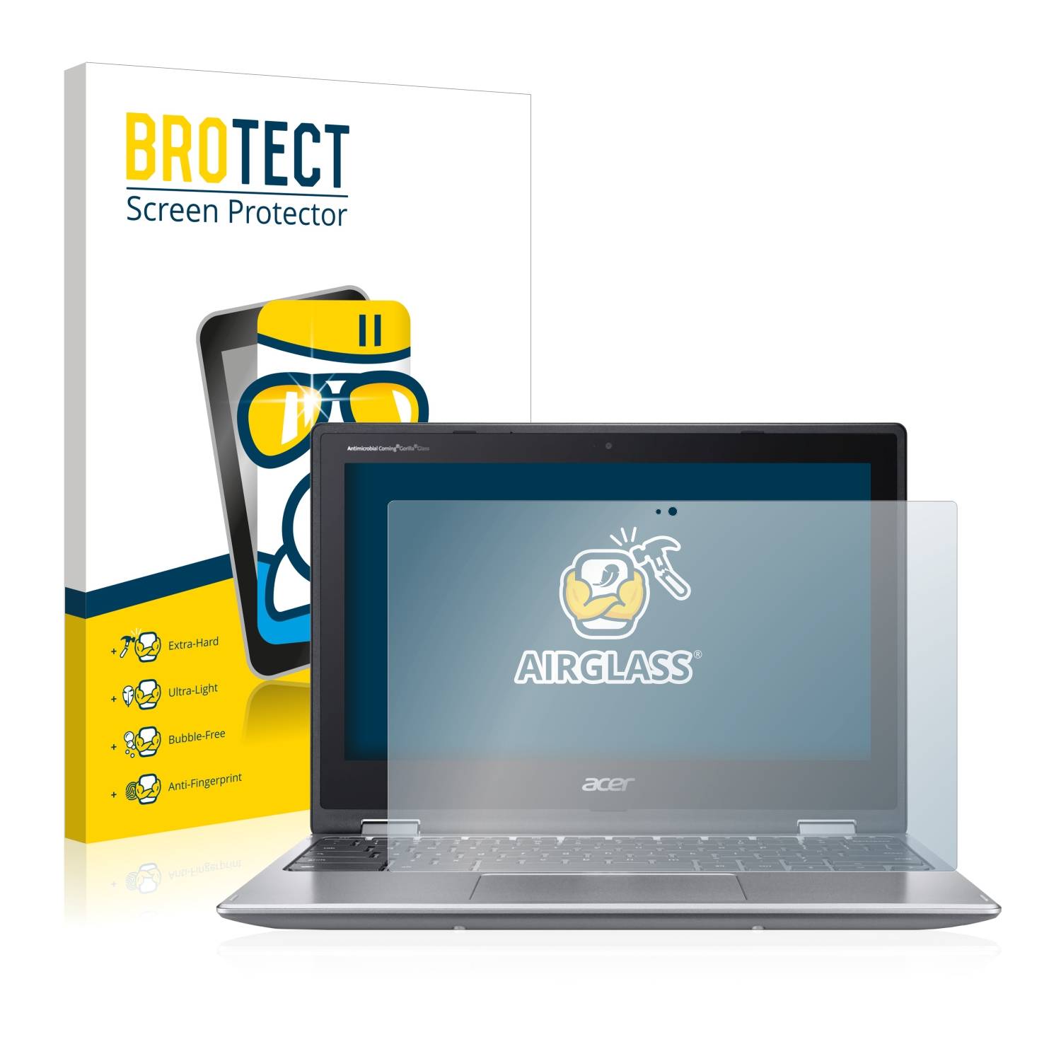 BROTECT AirGlass Glas Schutz-Folie für Acer Chromebook Spin 311 - Schutzglas