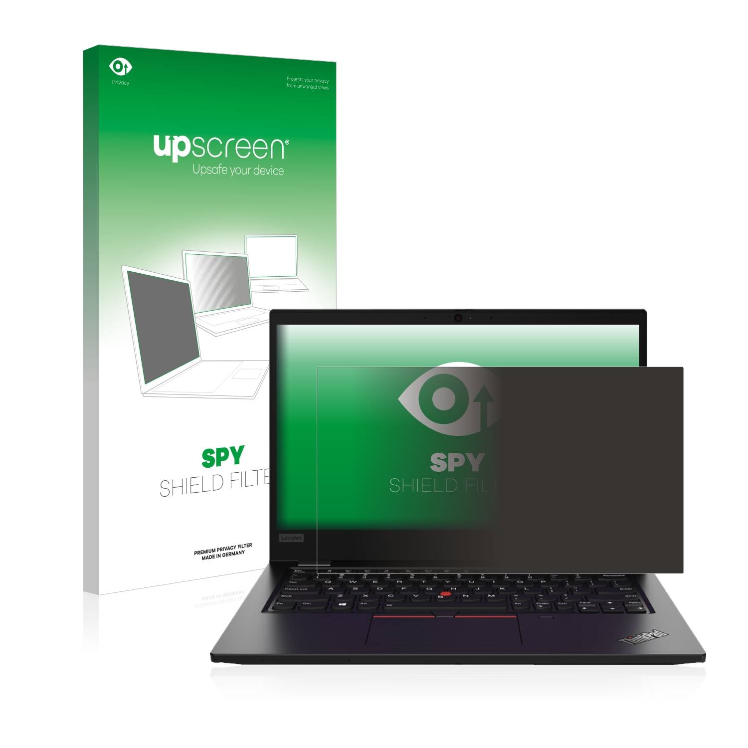 upscreen Blickschutzfilter für Lenovo ThinkPad L13 Gen 2 Blaulichtfilter Sichtschutz Privacy Anti Spy abnehmbar