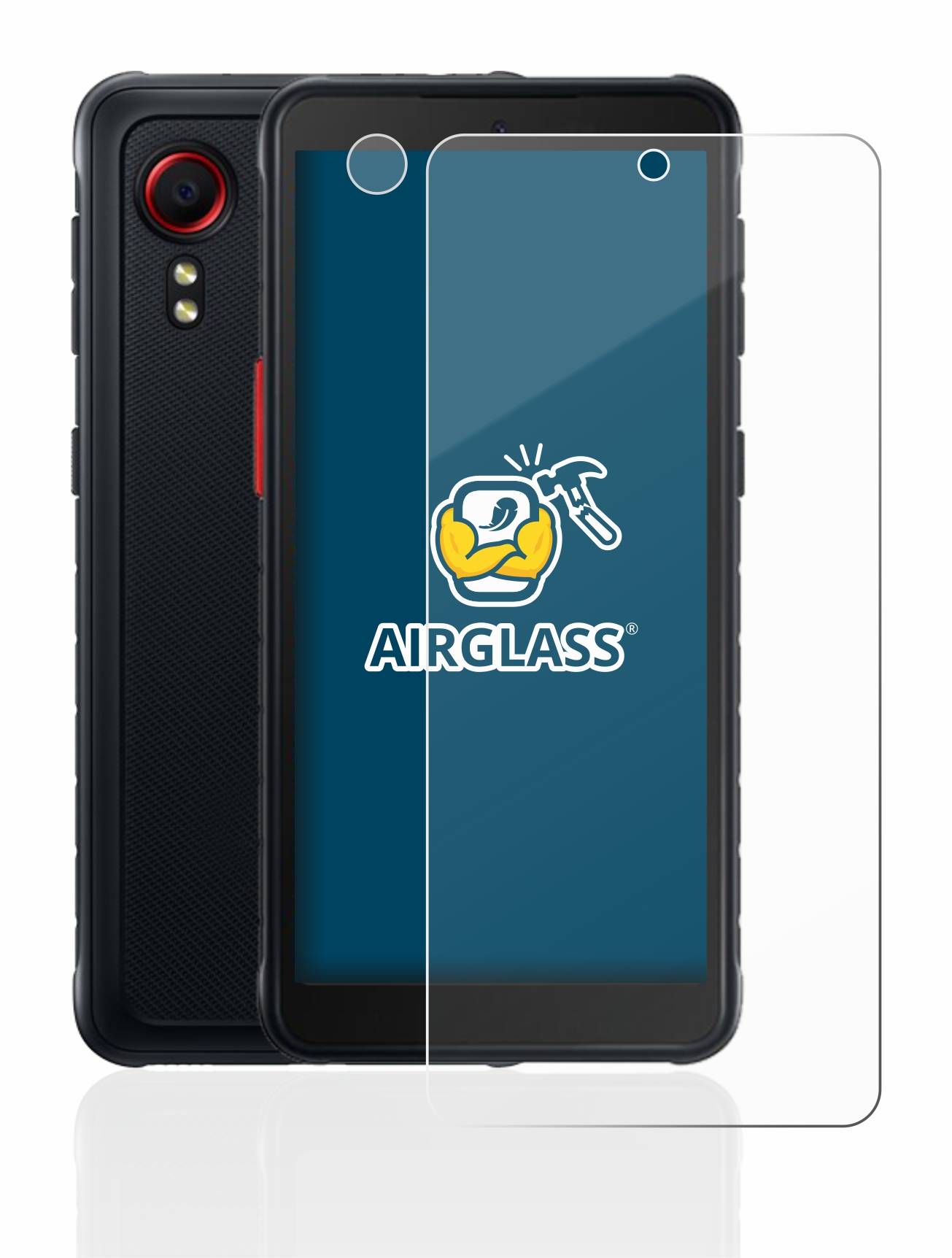 BROTECT AirGlass Glas Schutz-Folie für Samsung Galaxy XCover 5 (Display+Kamera) - Schutzglas