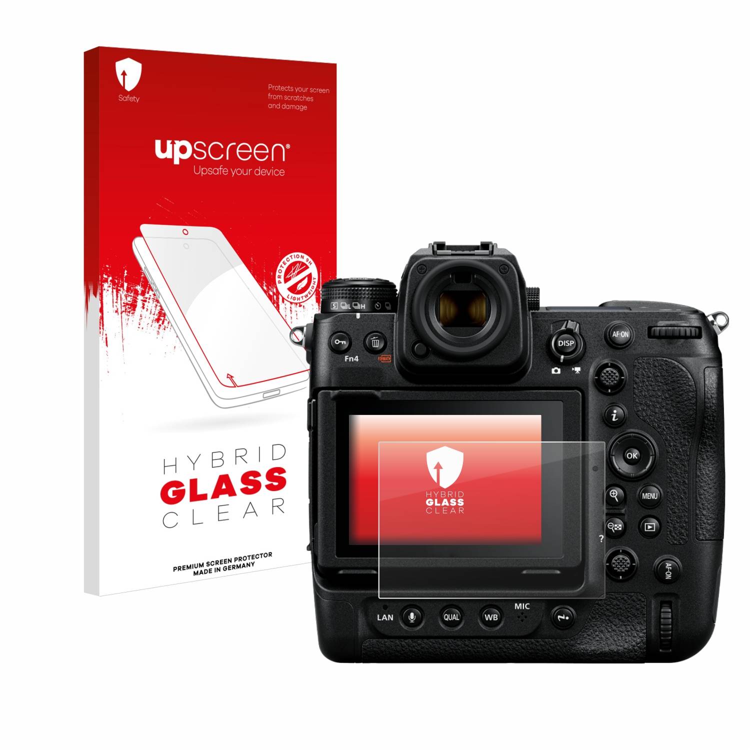 upscreen Flexible Schutz Glas Folie für Nikon Z 9 Schutzglas 9H Hybridglas Klar