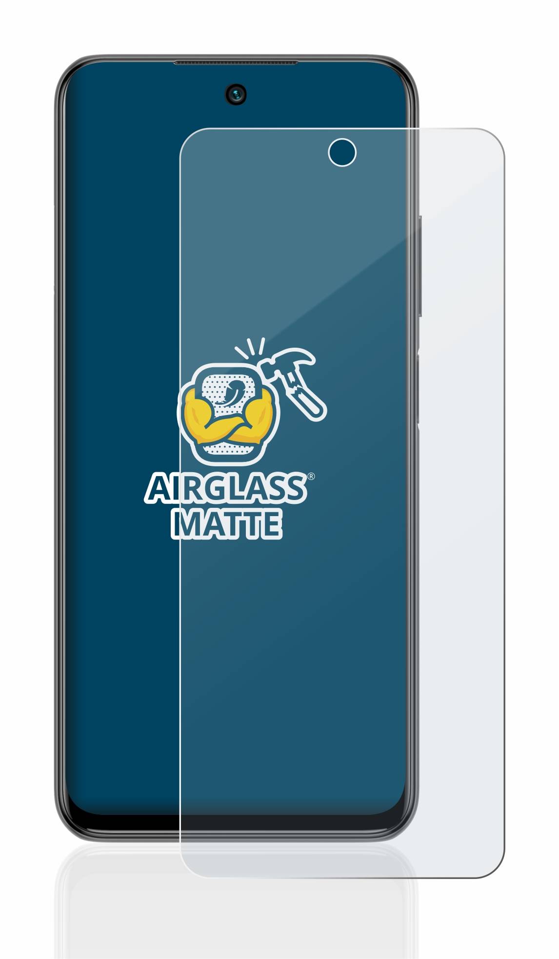 BROTECT AirGlass Matt Glas Panzer Folie für Xiaomi Redmi Note 10 5G
