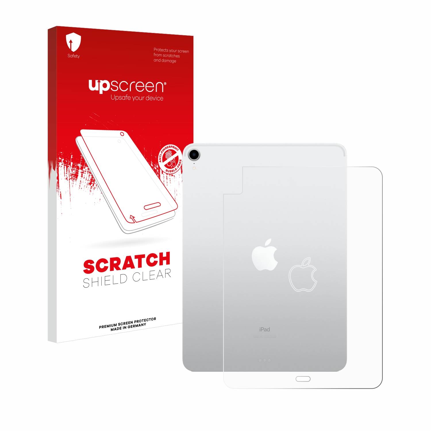 upscreen Scratch Shield Schutzfolie für Apple iPad Air 4 WiFi 2020 (Rückseite, 4. Gen.)