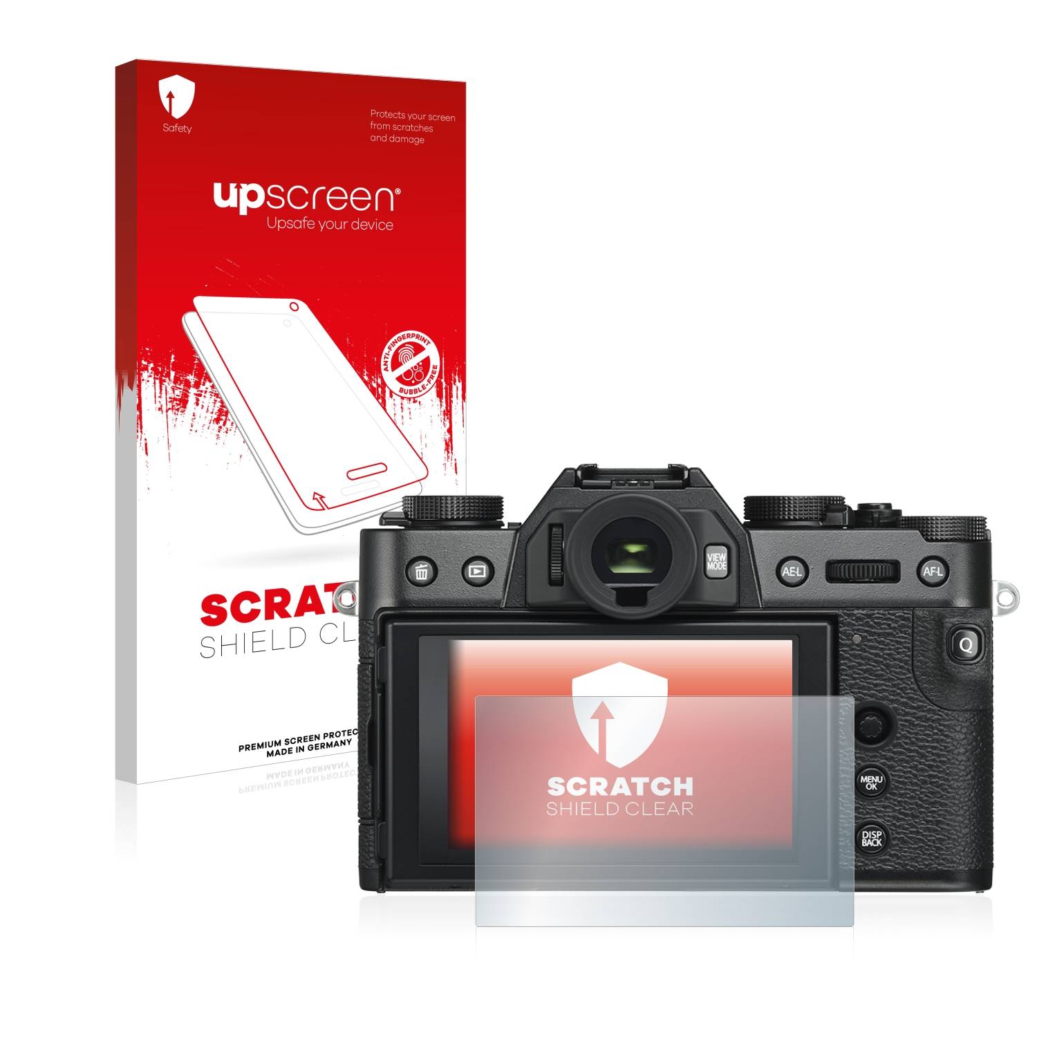 upscreen Schutzfolie für Fujifilm X-T30 ll Kratzschutz Anti-Fingerprint Klar