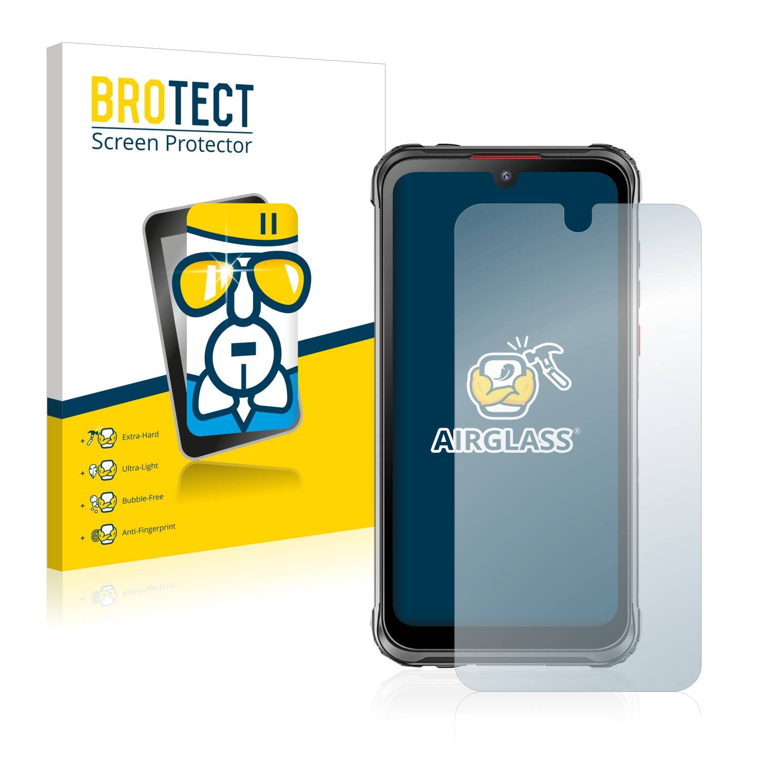 BROTECT AirGlass Flexible Schutz Glas Folie für Hotwav Cyber 7 Klar Transparent