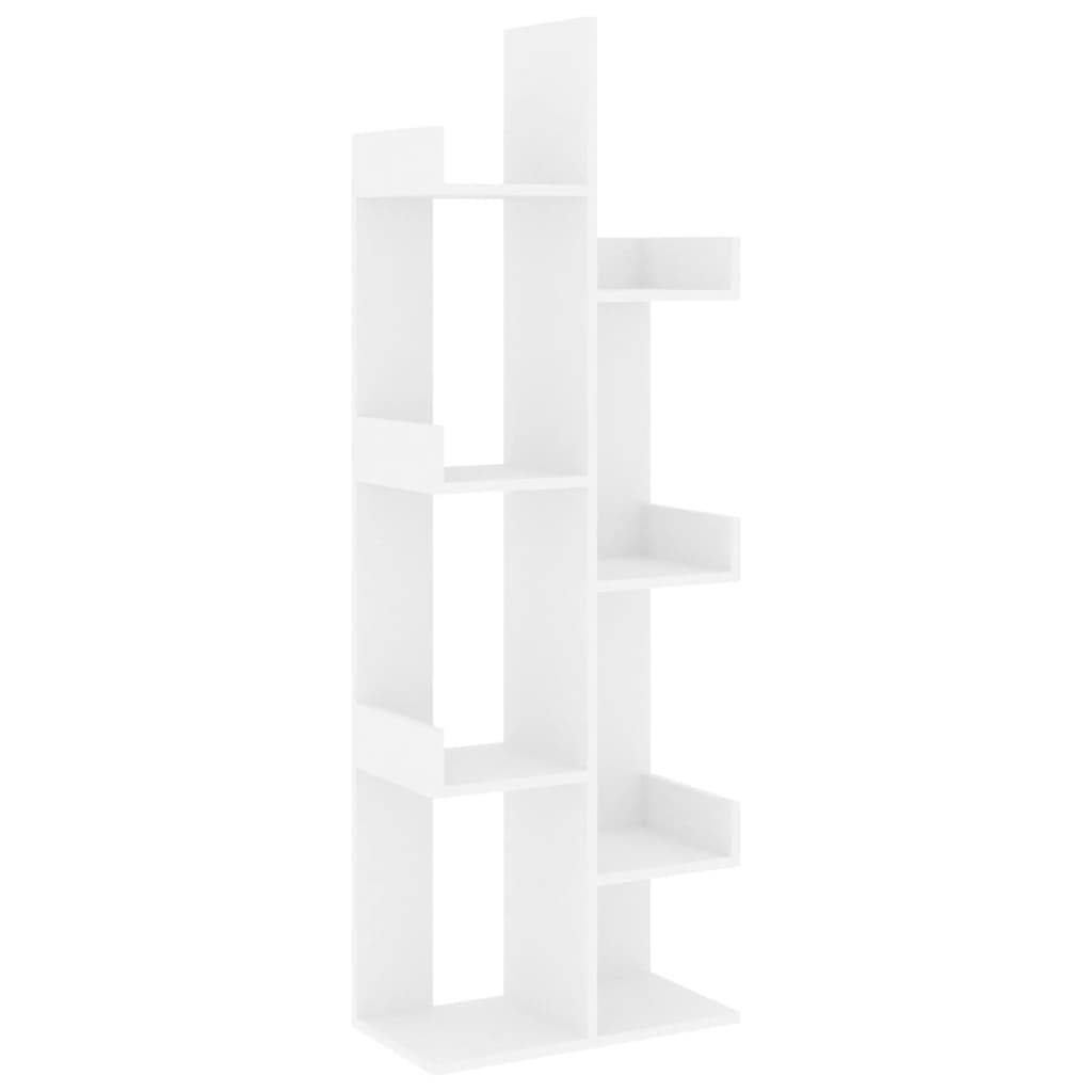 vidaXL Bücherregal Weiß 48x25,5x140 cm Holzwerkstoff