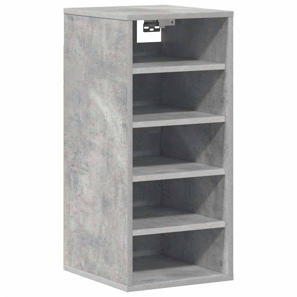 vidaXL Schuhschrank Betongrau 31,5x35x70 cm Holzwerkstoff