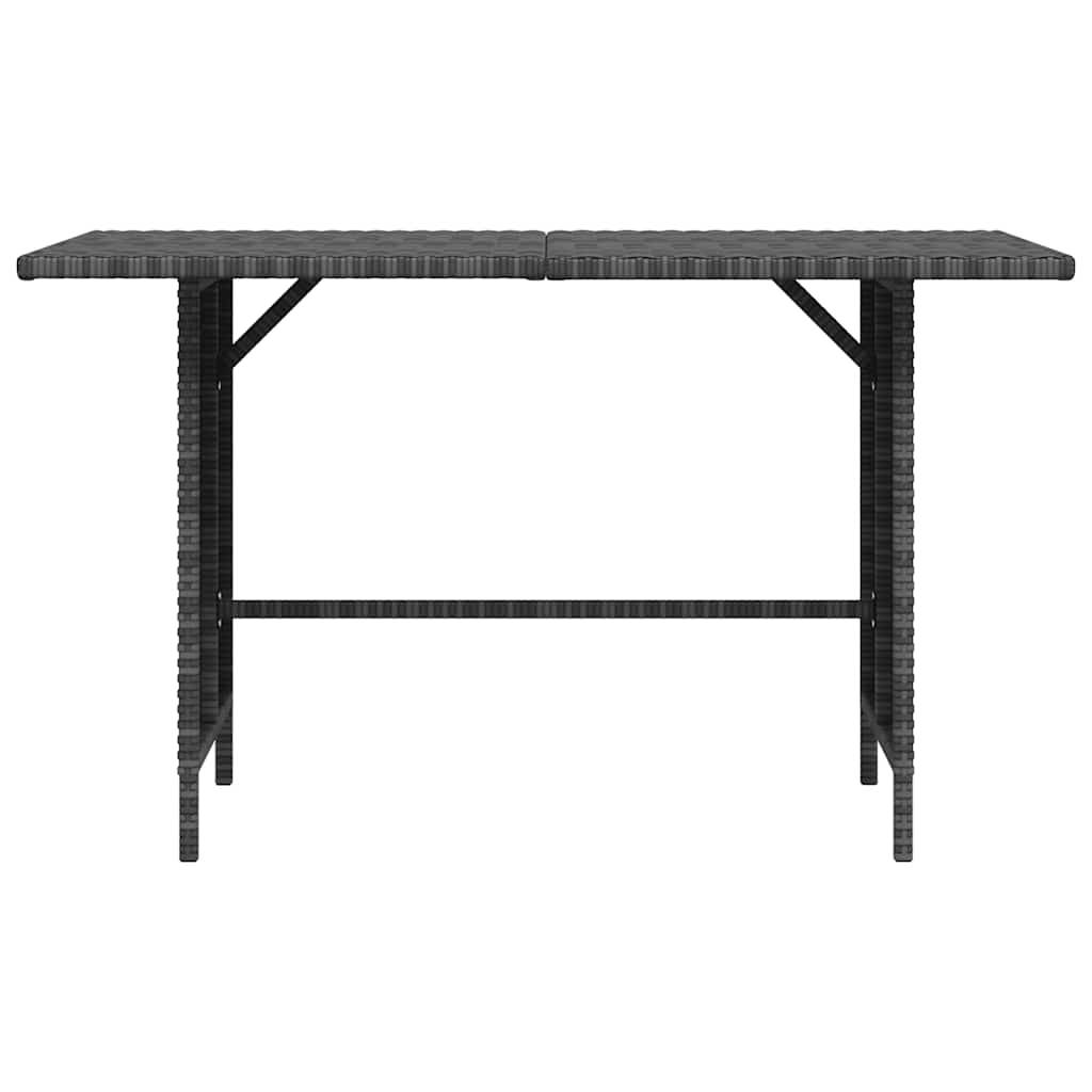 vidaXL Garten-Esstisch Grau 110x70x65 cm Poly Rattan