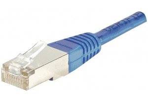 Patchkabel Cat. 6, F/UTP, PoE+, blau, 1,5 m