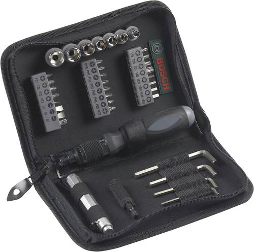 Bosch Accessories Promoline 2607019506 Werkzeugset Heimwerker in Tasche 38teilig