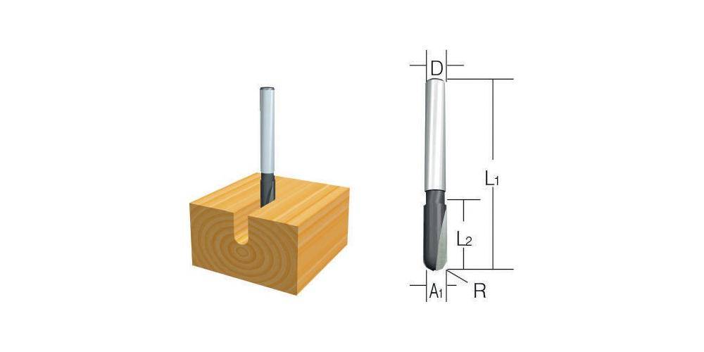 Makita Fräser U-Nut 6mm D-09329
