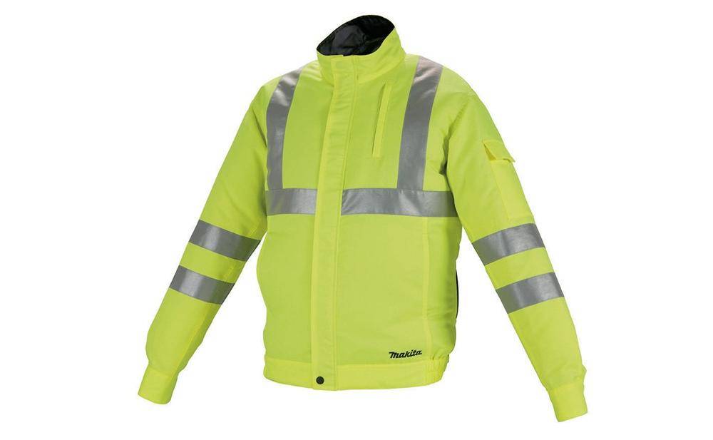 makita Akku-Klimajacke DFJ214ZL Spannung 12-18V Gr.L m.Refklektoren
