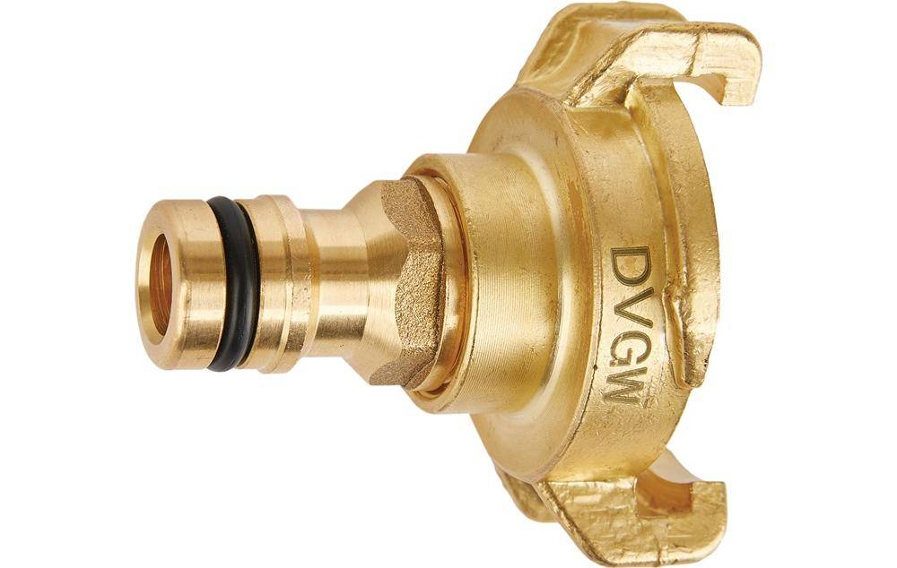 GEKA Übergangsstück plus-Stecksystem KTW Messing Klaue und Stecker