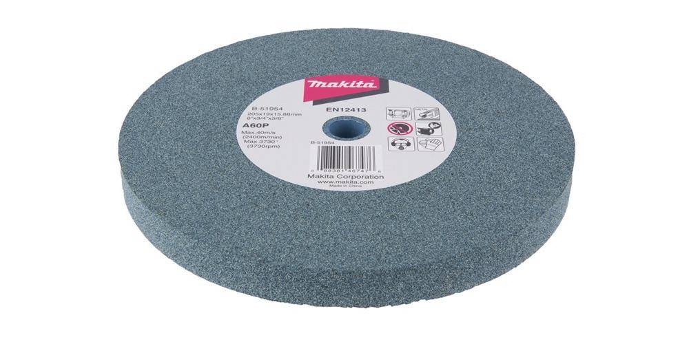 makita Schleifstein B-51954 D.205mm B.19mm Bohrung 15,88mm A60P