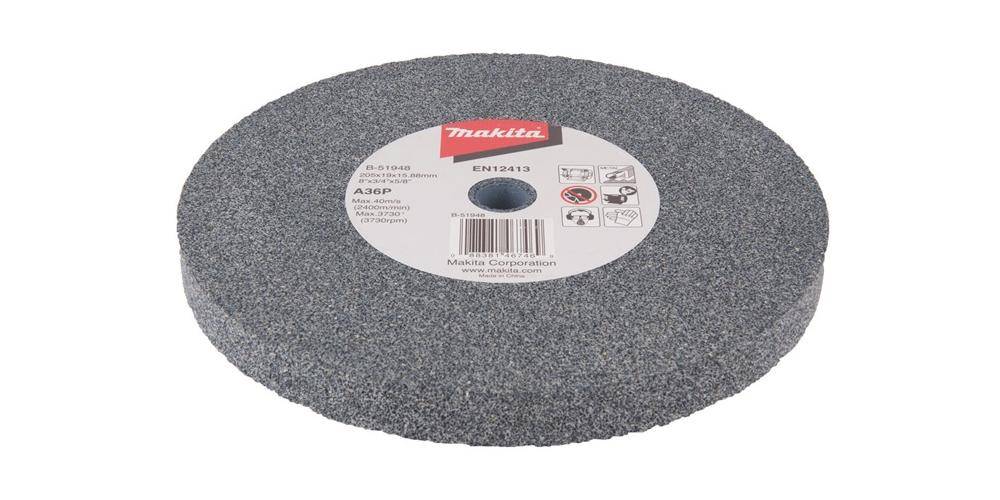 makita Schleifstein B-51948 D.205mm B.19mm Bohrung 15,88mm A60M