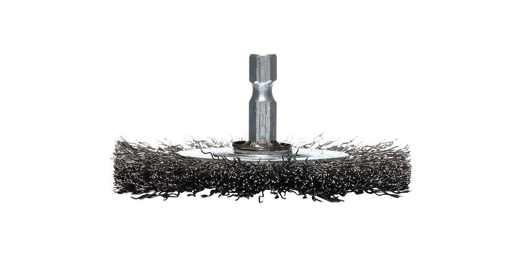 makita Rundbürste P-66874 D.75mm Stahldraht 0,3mm Schaft 6kt.1/4Zoll,