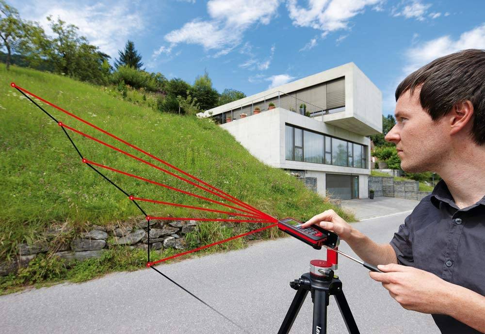 Leica Disto D510 Paket Laser Entfernungsmesser mit Zielsucher, IP65, BT und 360° Neigungssensor