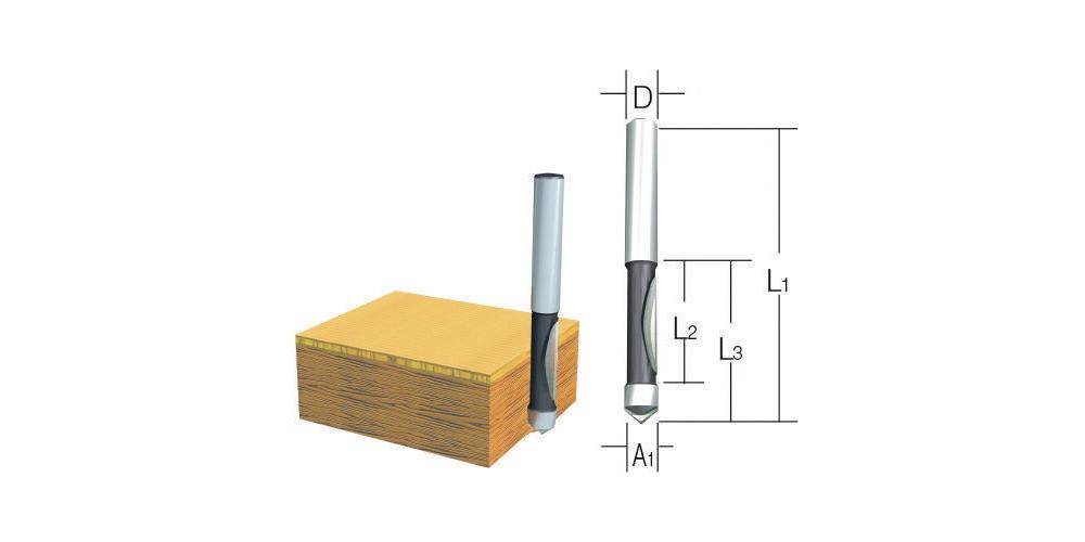 Makita - Fräskopf - für Holz, furnierte Platten