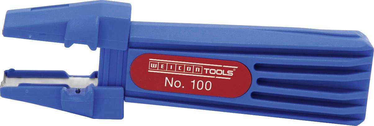 Ein blauer Kabelentmantler von 'Weicon Tools', Modell Nr. 100, zum Entfernen der Isolation von Kabeln.