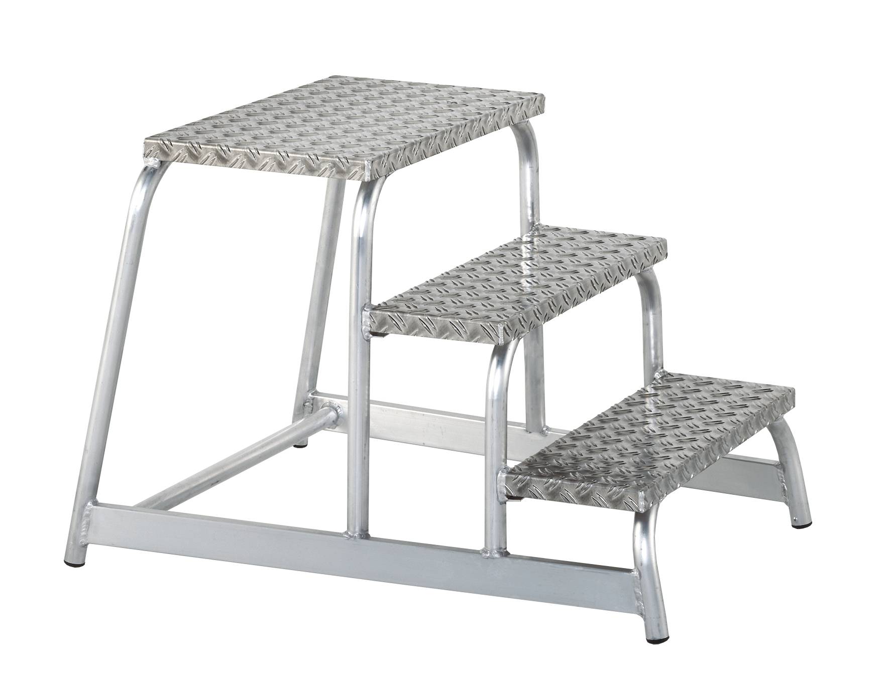 ILLER-LEITER Aluminium Maschinentritt starr, 4 Stufen 46204