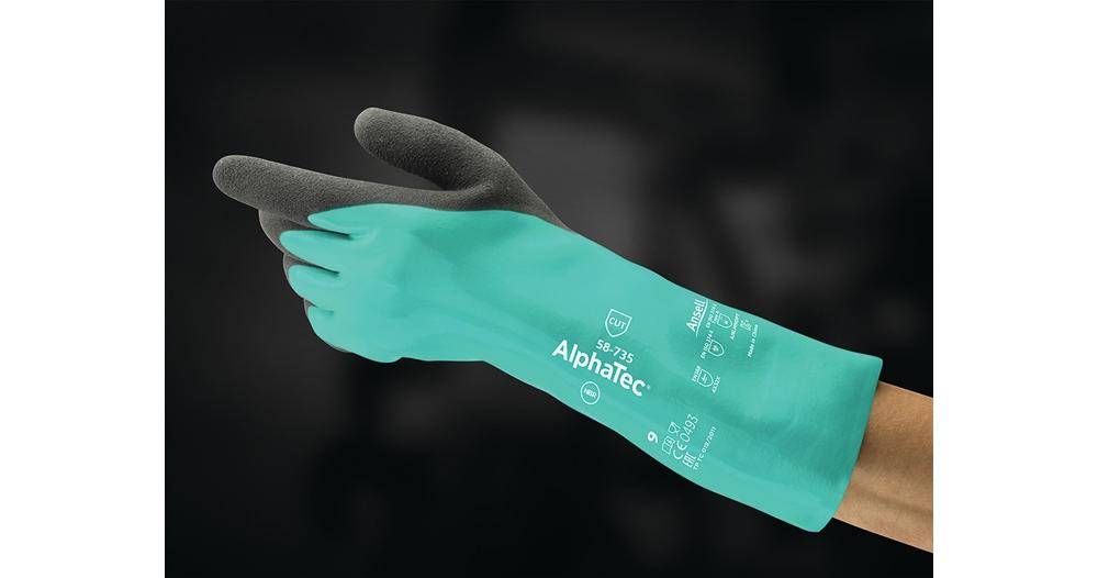 Handsch. AlphaTec 58-735,350 mm, Gr.10