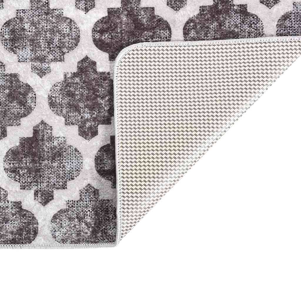 vidaXL Teppich Waschbar Mehrfarbig 120x180 cm Rutschfest