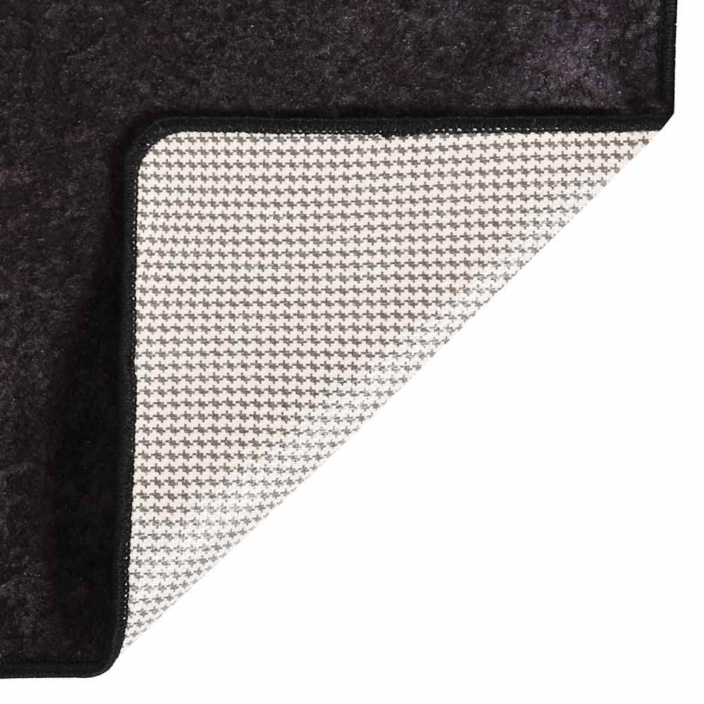 vidaXL Teppich Waschbar Anthrazit 120x180 cm Rutschfest