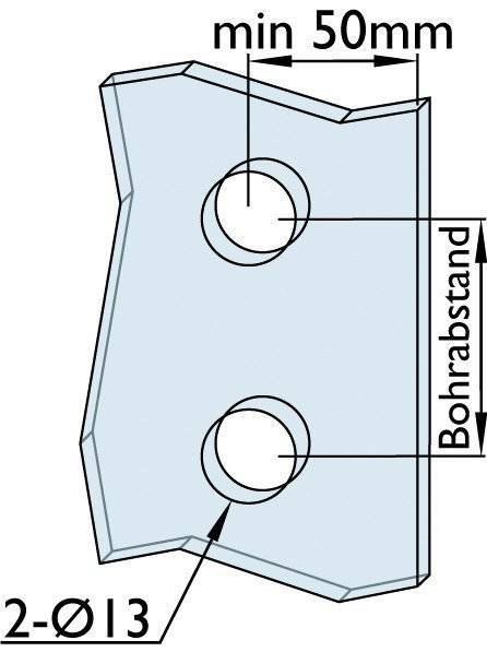 HERMAT Stoßgriff 8022,BA 1.000x40x10,L 1.200,ER