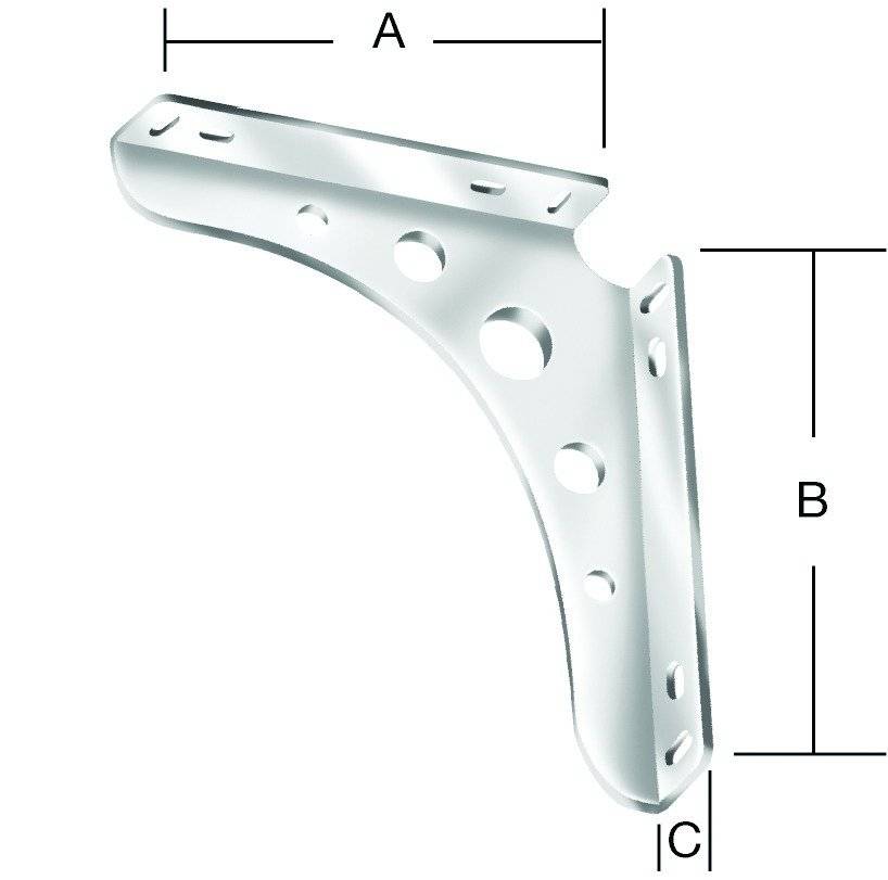 Vormann Delta Konsole 300x300 mm weiß