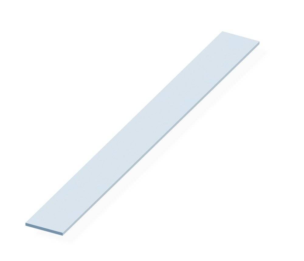 Vormann Alu-Profil Flachstange 20x5 mm, silber elox. 1000 mm lang